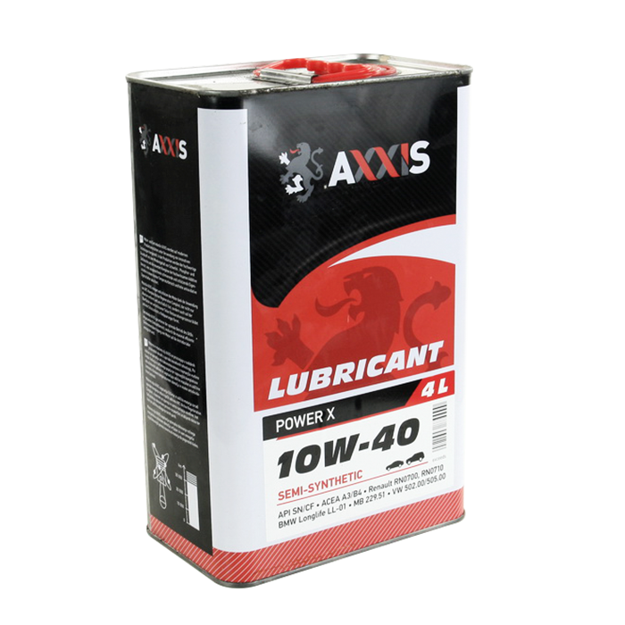 Зображення товару Олива моторн. AXXIS 10W-40 Power Х (Каністра 4л) (AXXIS)