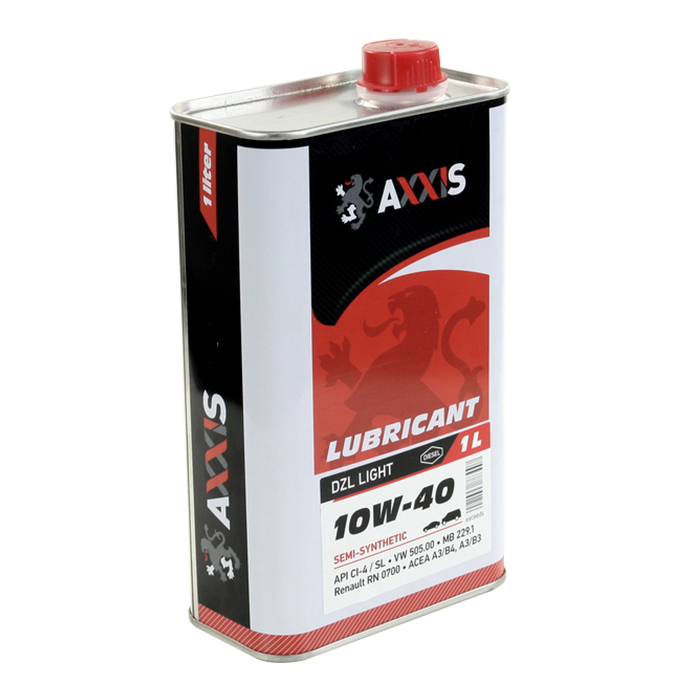 Зображення товару Олива моторн. AXXIS 10W-40 DZL Light (Каністра 1л) (AXXIS)