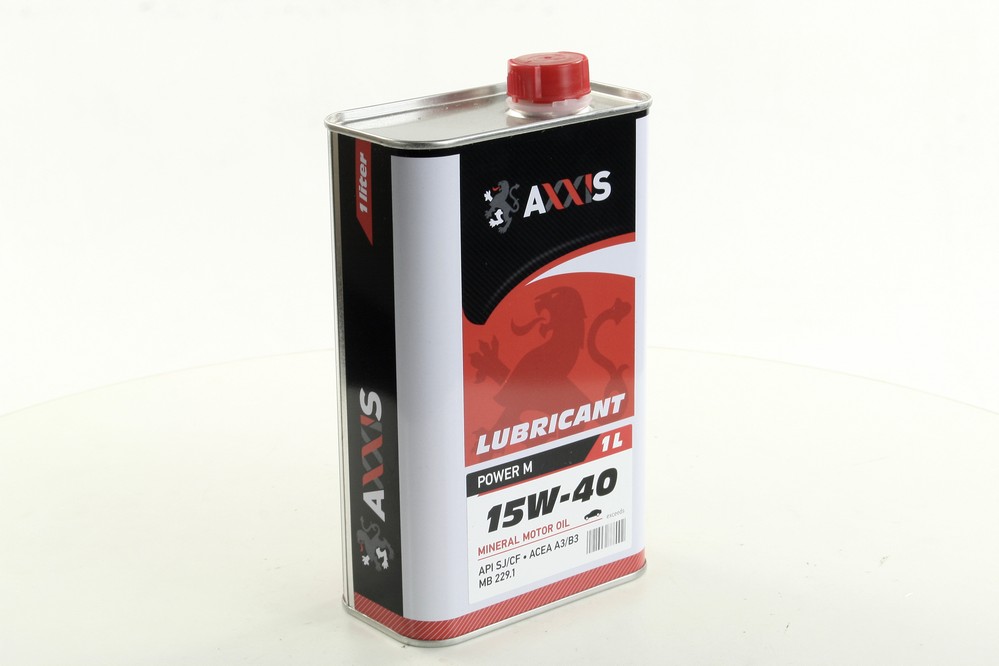 Зображення товару Масло моторн. AXXIS 15w-40 Power M (Каністра 1л) (AXXIS)