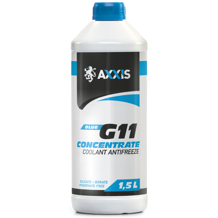 Зображення товару Антифриз <AXXIS> BLUE концентрат G11 (-80C) синій (Каністра 1,5л) (AXXIS)
