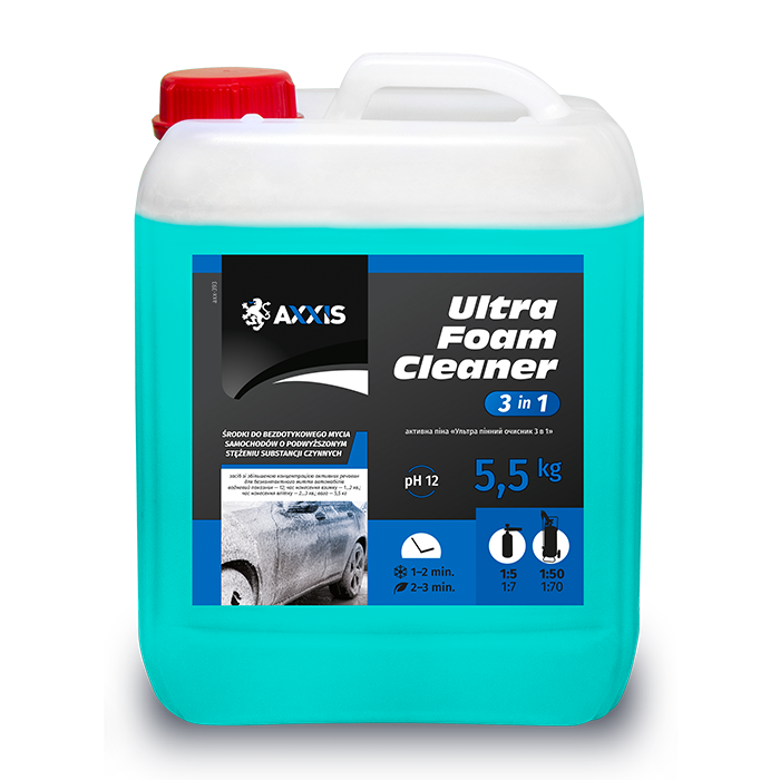 Зображення товару Активна піна AXXIS Ultra Foam Cleaner 3 в 1 (каністра 5л) (AXXIS)