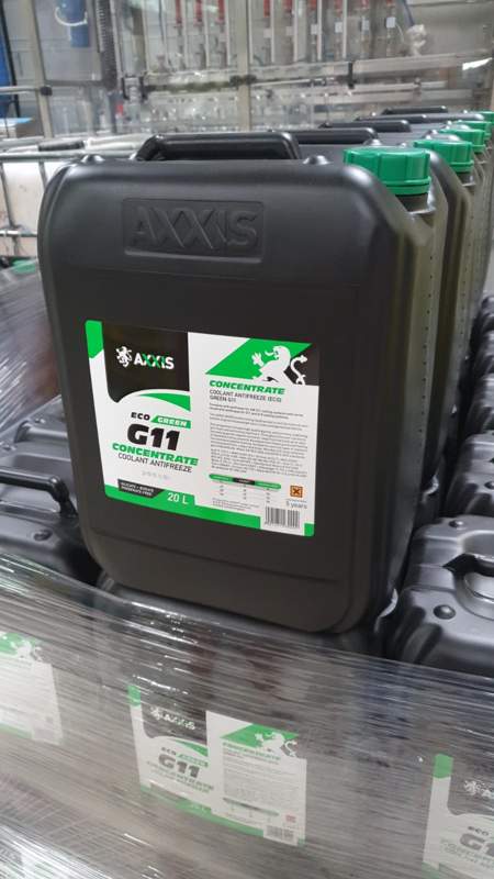 Зображення товару Антифриз концентрат ECO-80C GREEN G11 зелений 20л/21,4kg <AXXIS> (AXXIS)