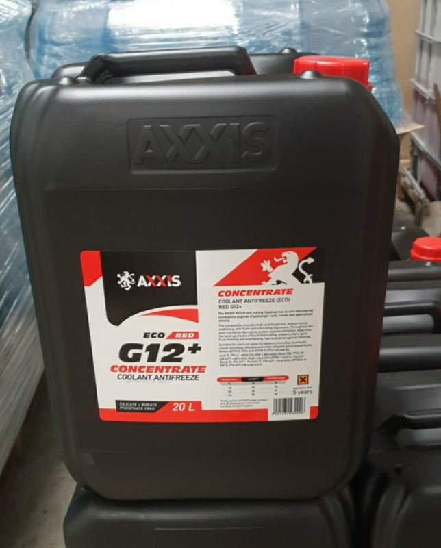 Зображення товару Антифриз концентрат ECO-80C RED G12+ (червоний) 20л/21,4kg <AXXIS> (AXXIS)