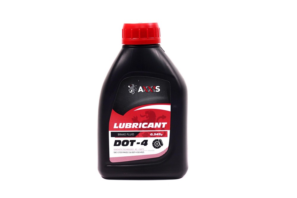 Зображення товару Рідина гальм. AXXIS DOT4 (Каністра 0,5L) 545g (AXXIS)