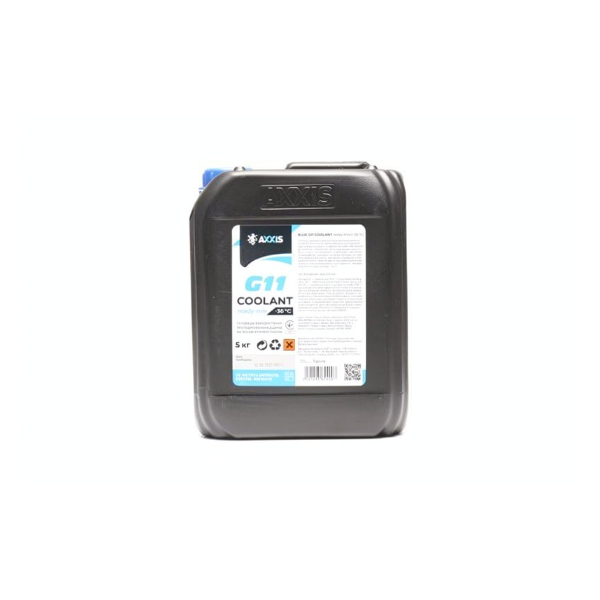 Зображення товару Антифриз BLUE G11 Сoolant Ready-Mix -36°C <AXXIS> (синій) (Каністра 5кг) (AXXIS)